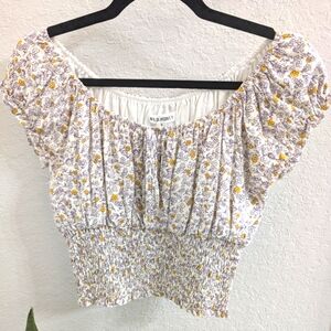 Floral Smocked / Peasant Top